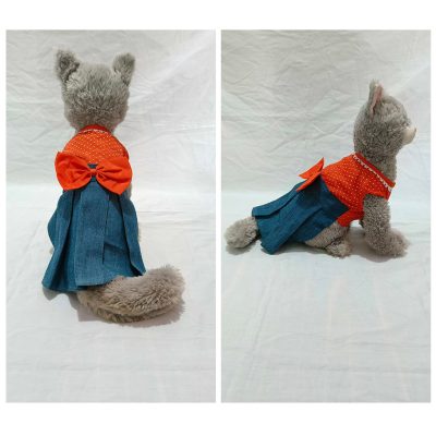 CF12-DENIM-ORANGE-DOTTED-CAT-FROCK