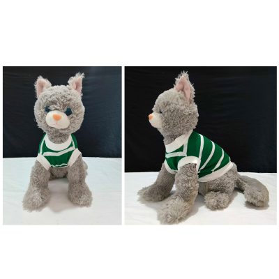 CTS-1-GREEN-STRIPPED-CAT-T-SHIRT